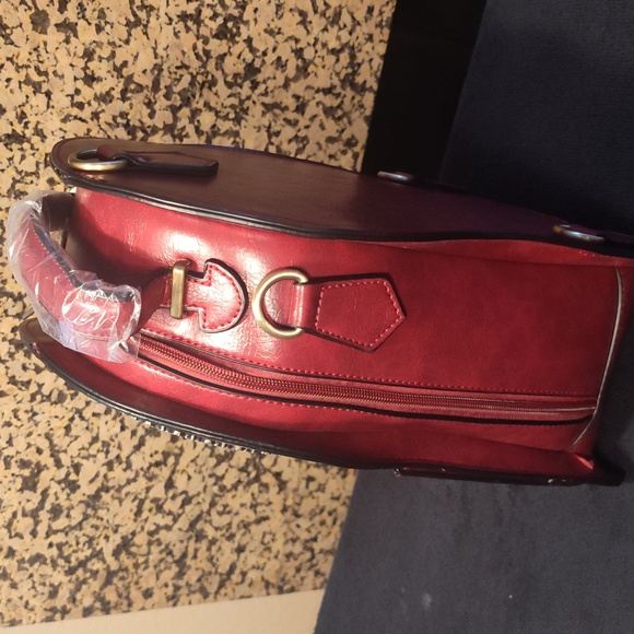 Diophy Red Backpack with Clock Design - Picture 3 of 8